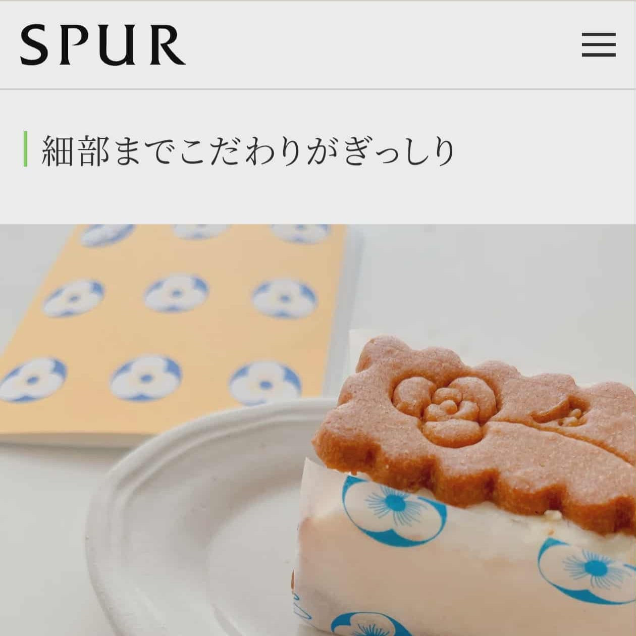 📕SPURにBISCAKEが紹介いただきました。