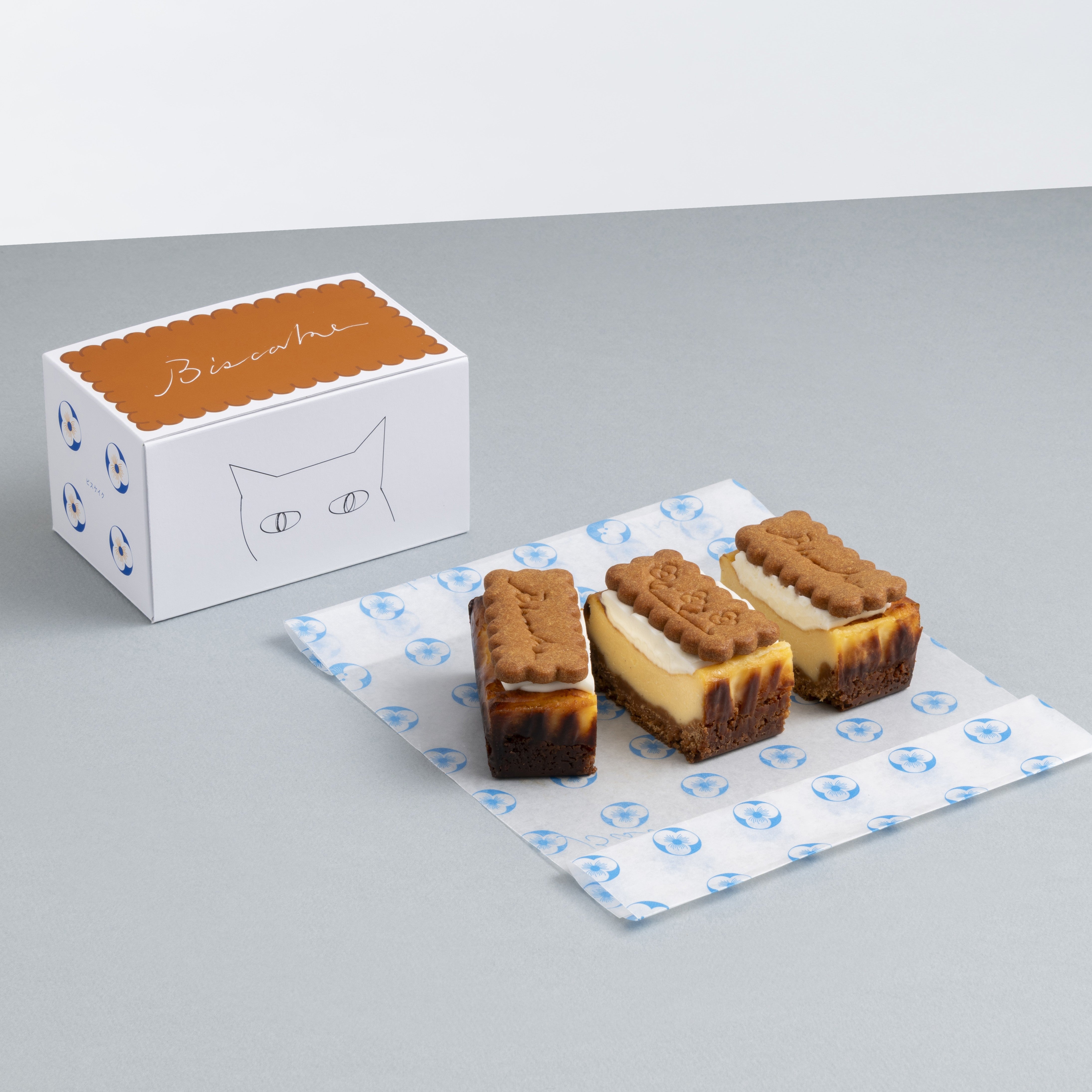 オススメ定番「BISCAKE 3カット入りA」BISCAKE 1カット お花 1カット BISCAKE 1カット