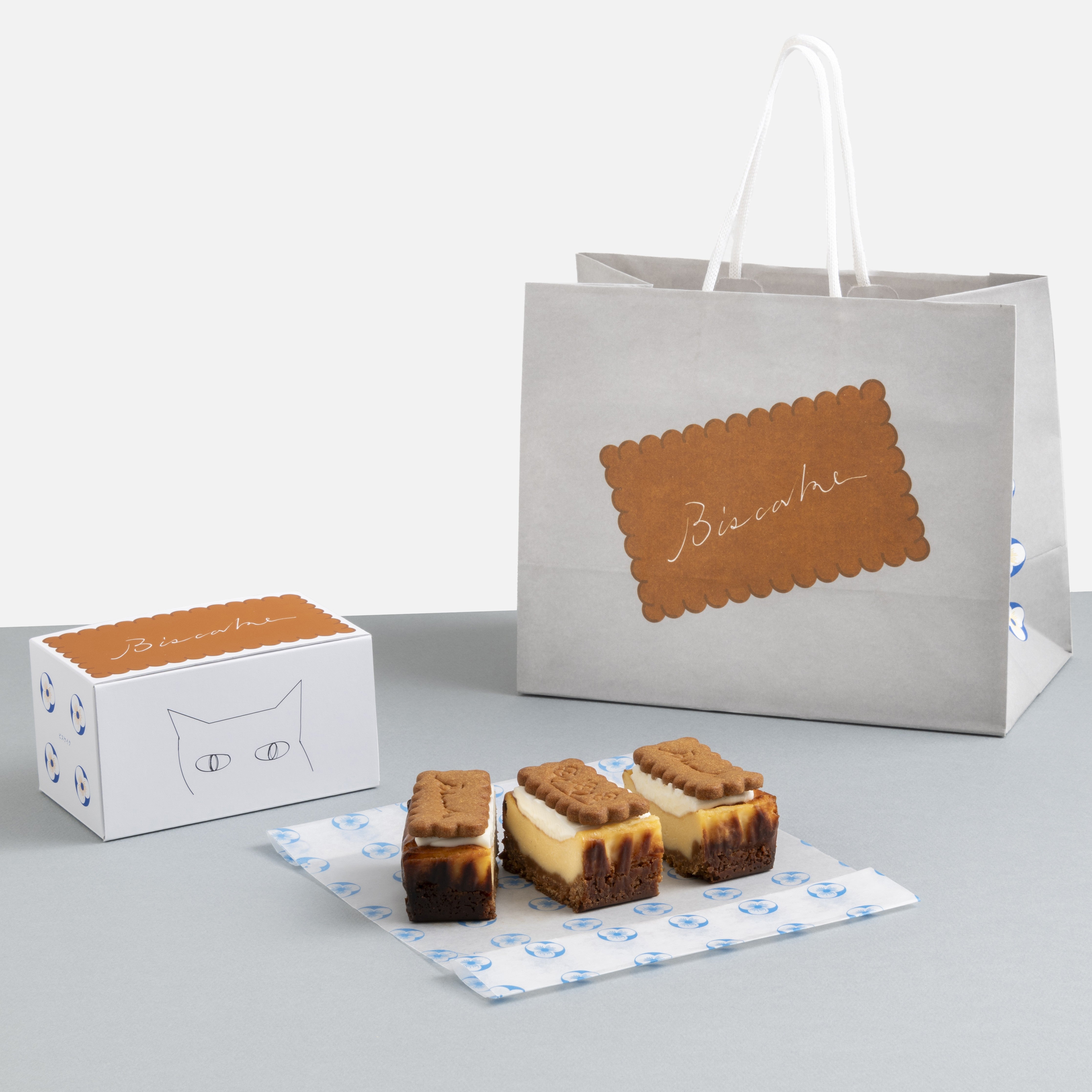 「Xmas BISCAKE 3カット入り」 キャンドル10本付 【12/20㈯~12/21㈰到着分】【冷凍】