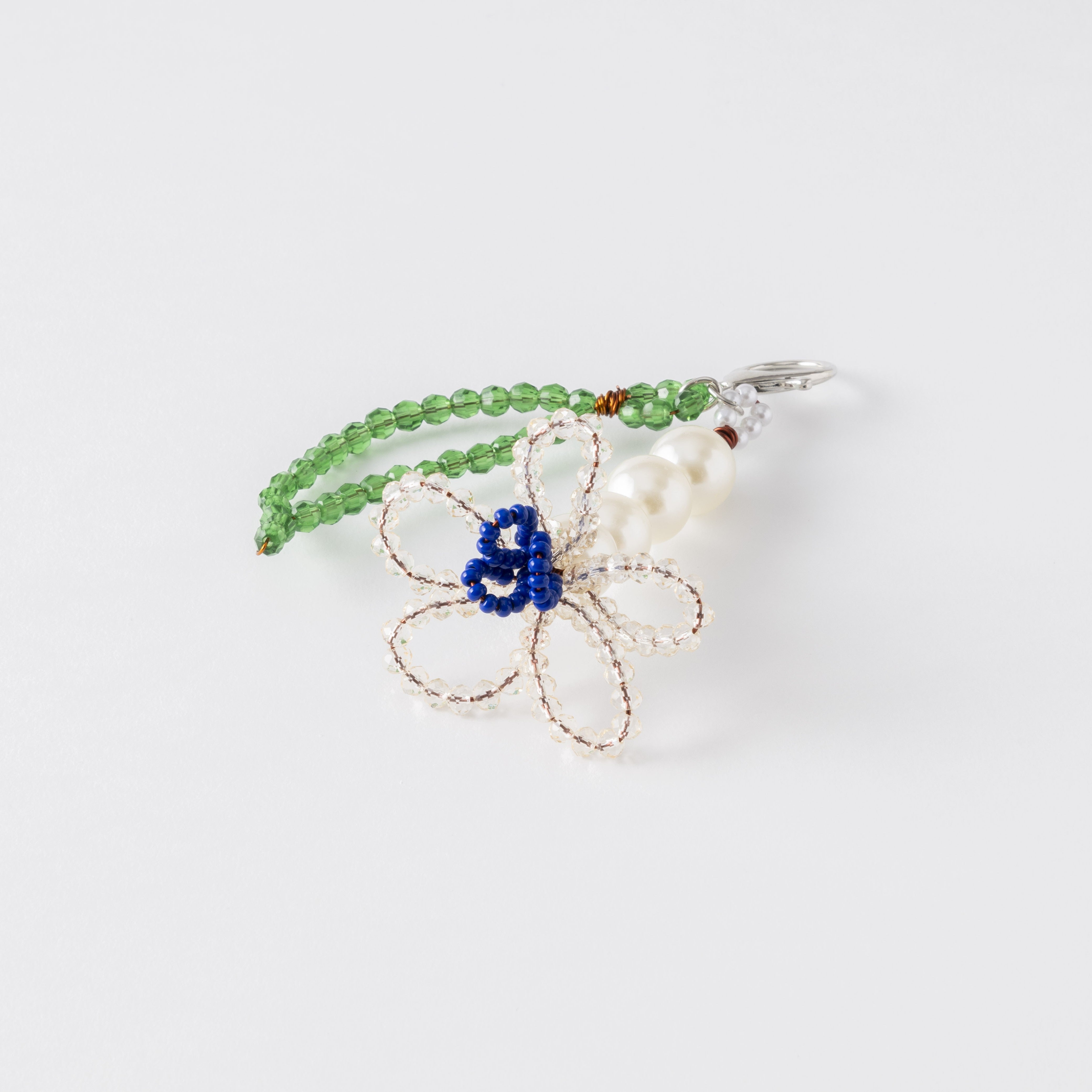 「フローラル・ミニ・キーリング/クリア」 Floral Mini Key-Ring /Clear