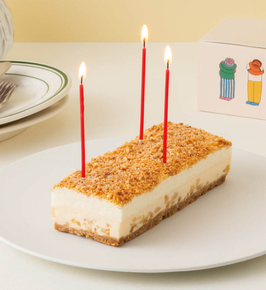 「メインクリームチーズケーキ ホールサイズ」Xmasピック&キャンドル10本付