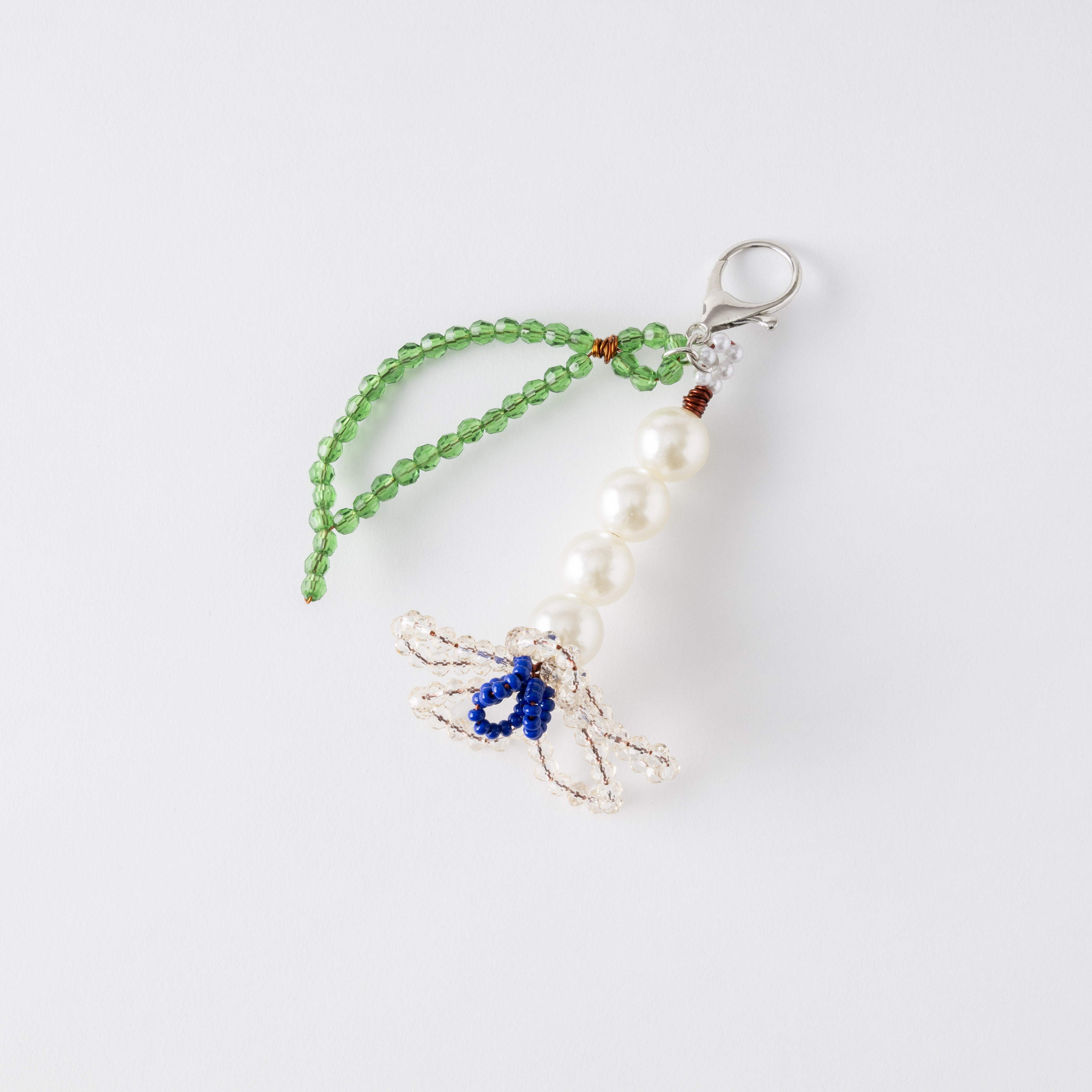 「フローラル・ミニ・キーリング/クリア」 Floral Mini Key-Ring /Clear