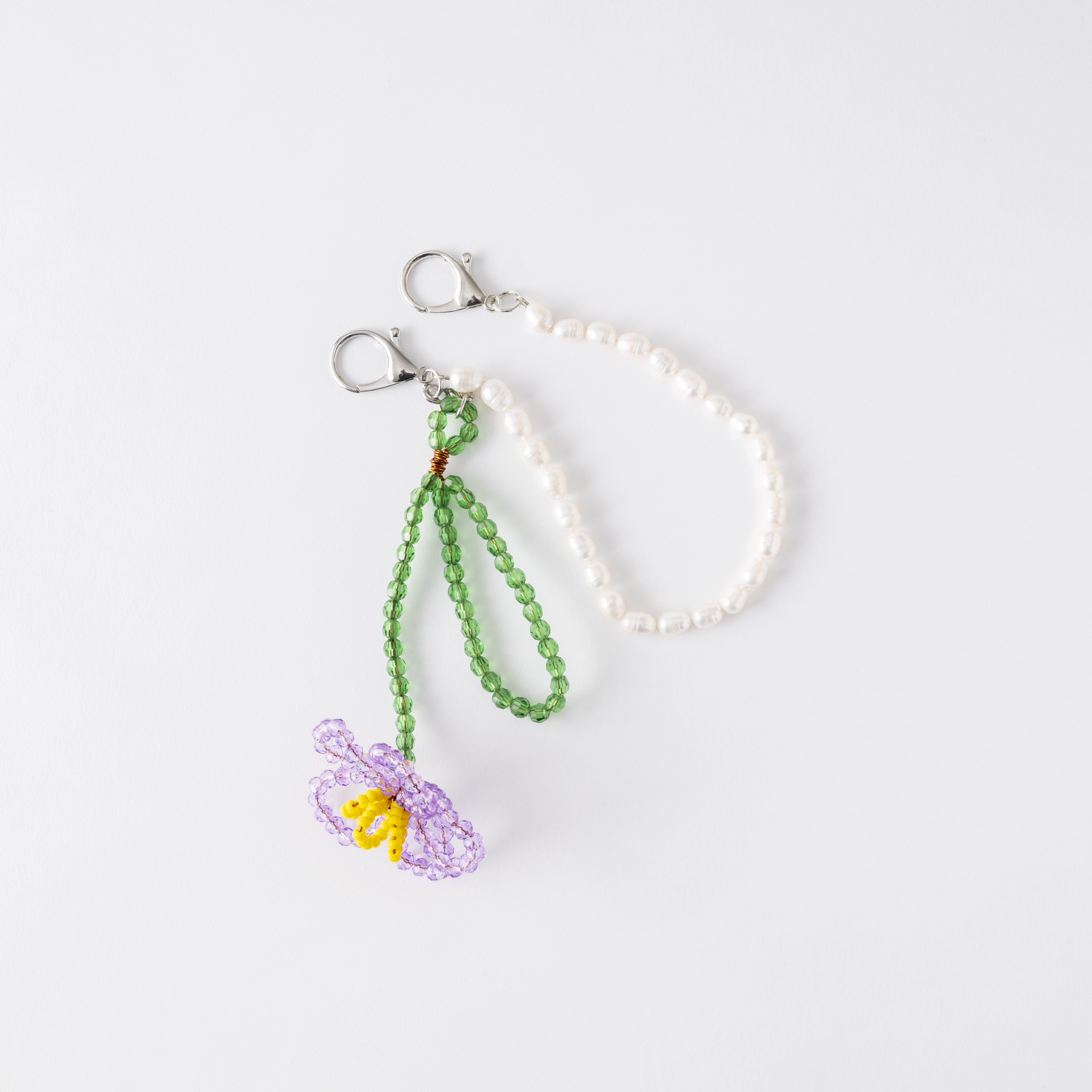 「スカーレットフラワー・キーリング/パープル」 Scarlet Flower Key-Ring / Purple