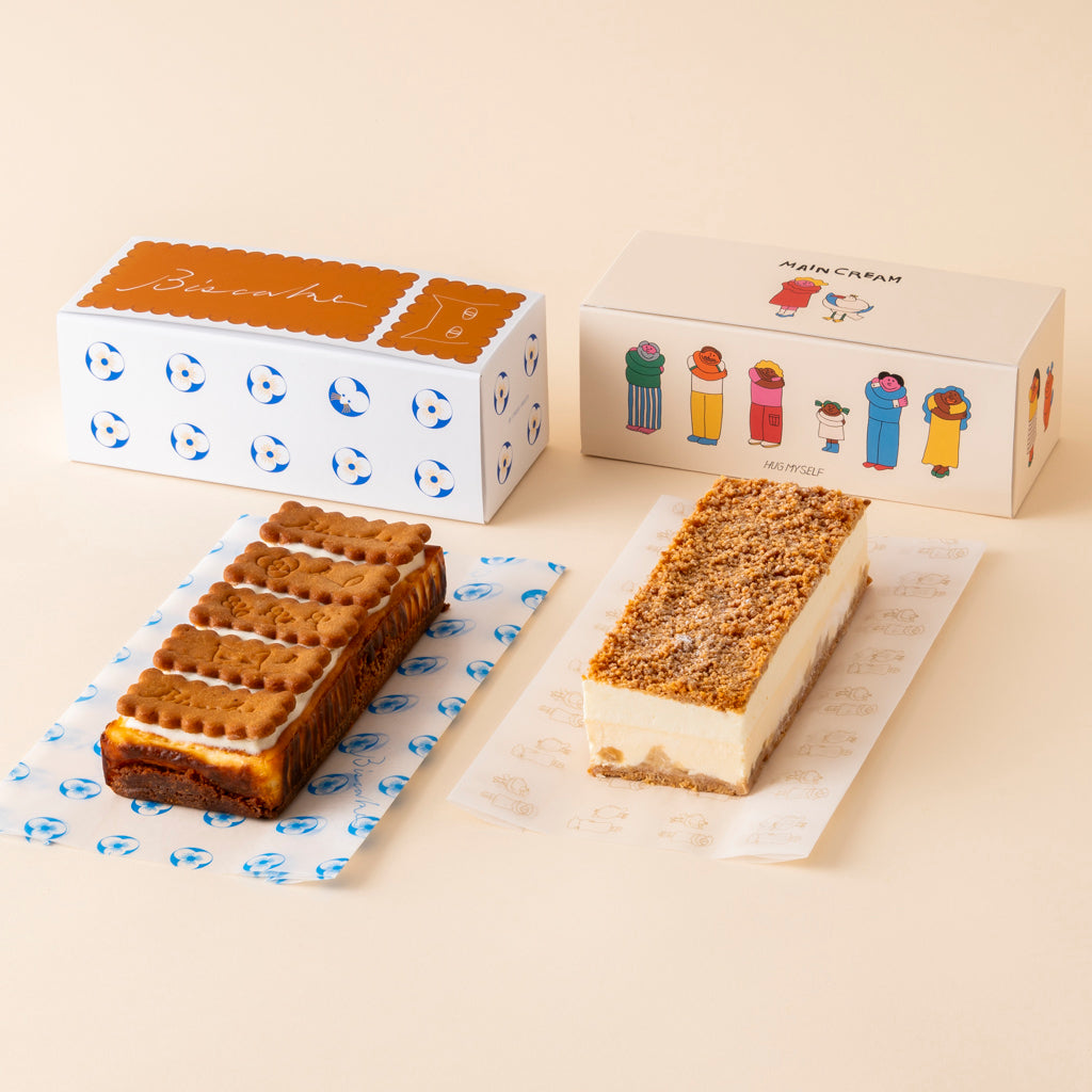 【ホールケーキセット】「BISCAKE(ビスケイク）＆メインクリーム チーズケーキ」