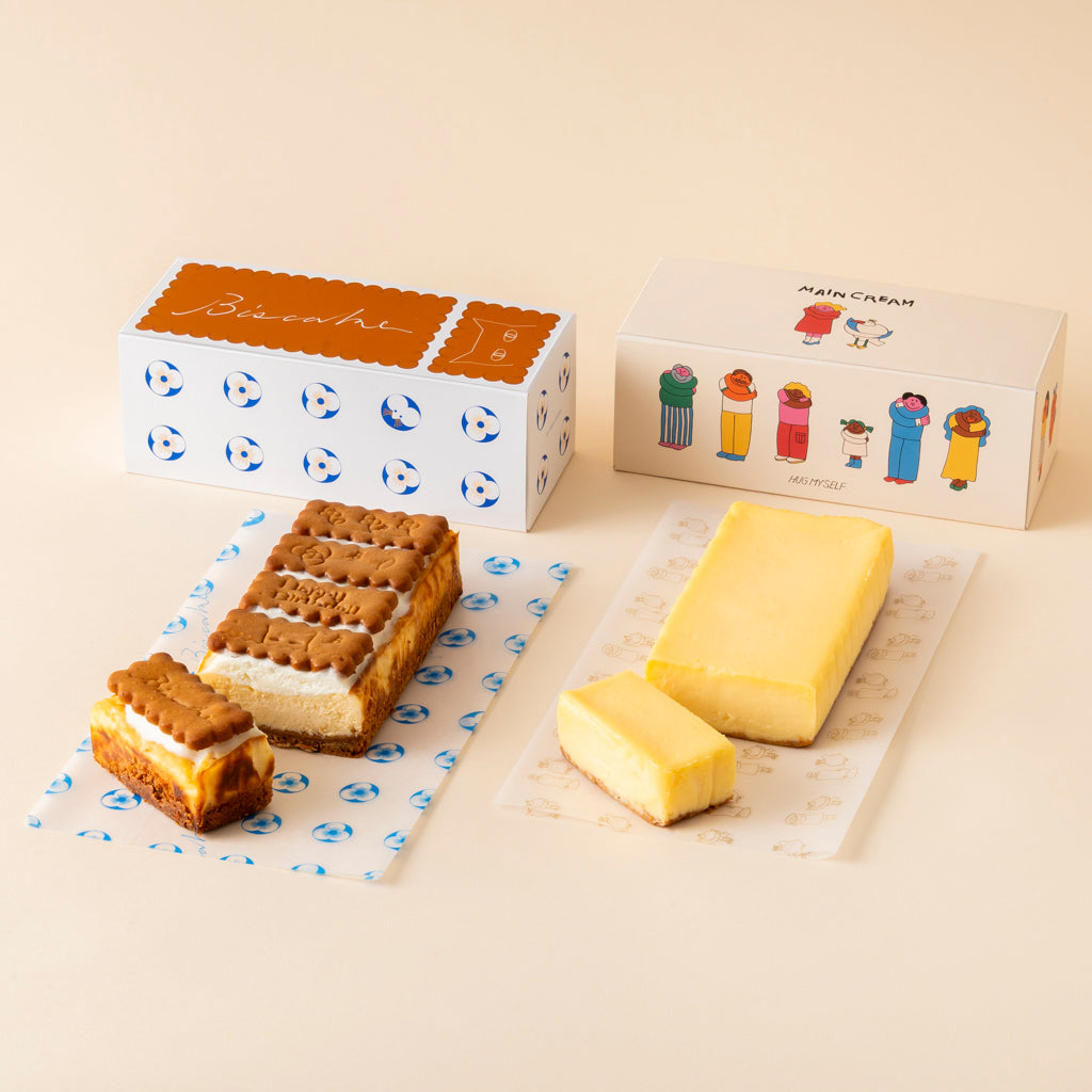 「Happy Birthday｜MAINCREAM 抱擁 ホール・BISCAKE ホールセット」
