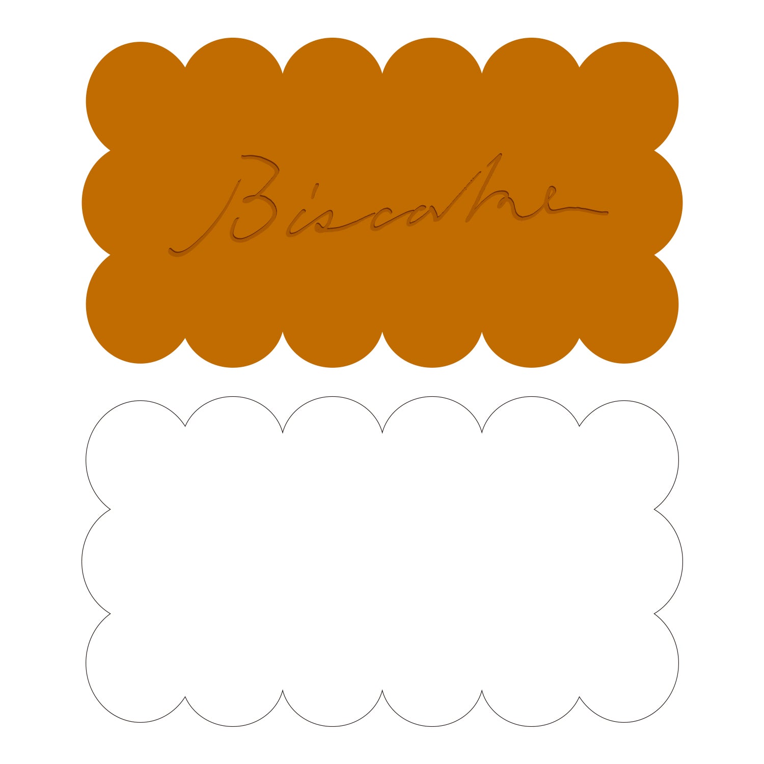 メッセージカード無地（BISCAKE専用　クール便対応）