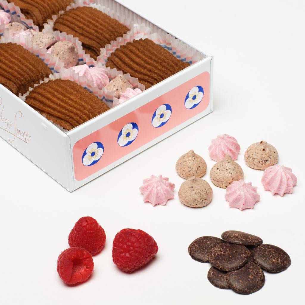 「2色のショコラ缶セット」【黄色缶】レモンハーモニーショコラ 【コゲカン】ショコラ＆ラズベリー